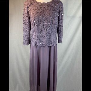 Alex Evenings Tea-Length Special Occasion Dress